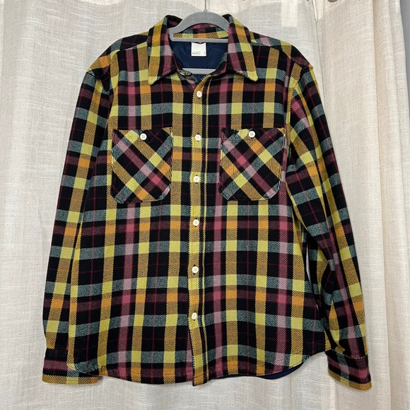 North Face Valley Twill Flannel Shirt Utlity Shacket Button Front Plaid Men's XL - Picture 1 of 12